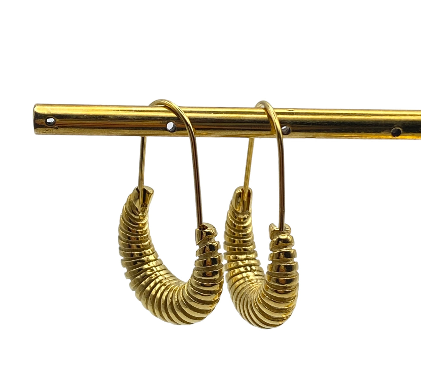 "ICTEN" gold plated hoop earrings