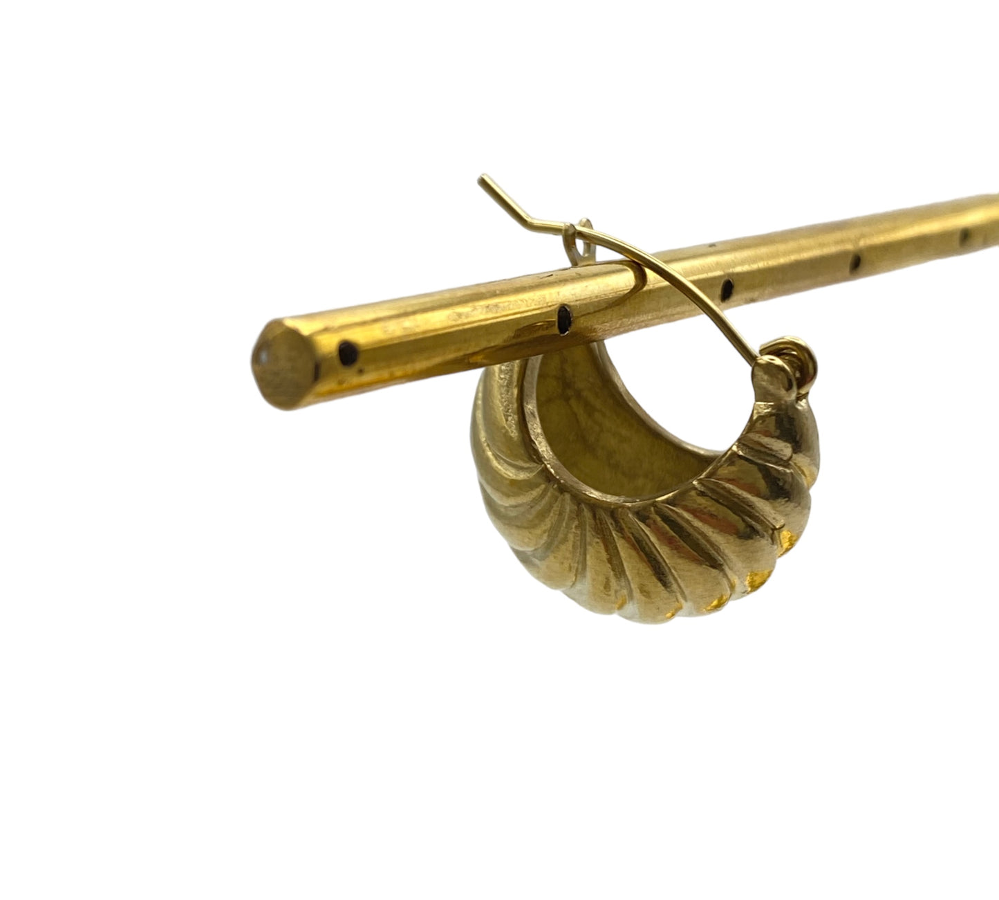 “HYDRA" gold plated hoop earrings