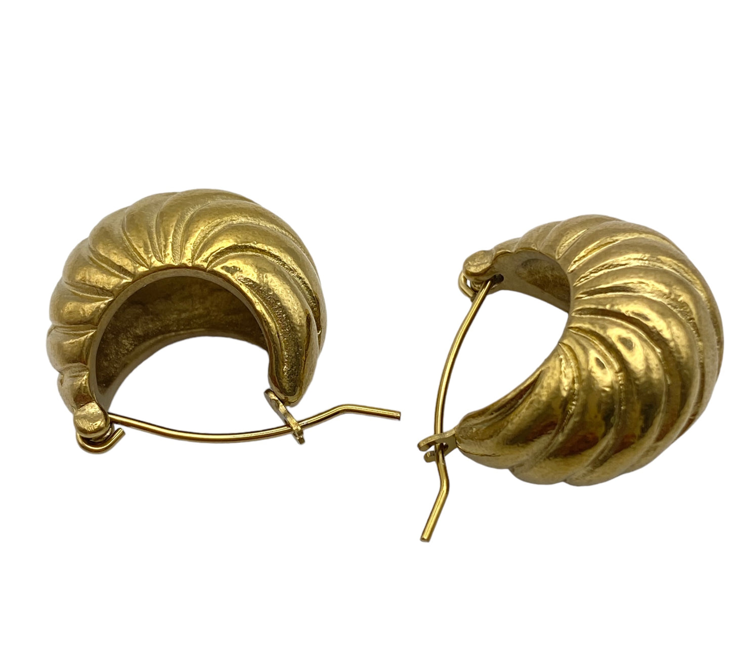 “HYDRA" gold plated hoop earrings